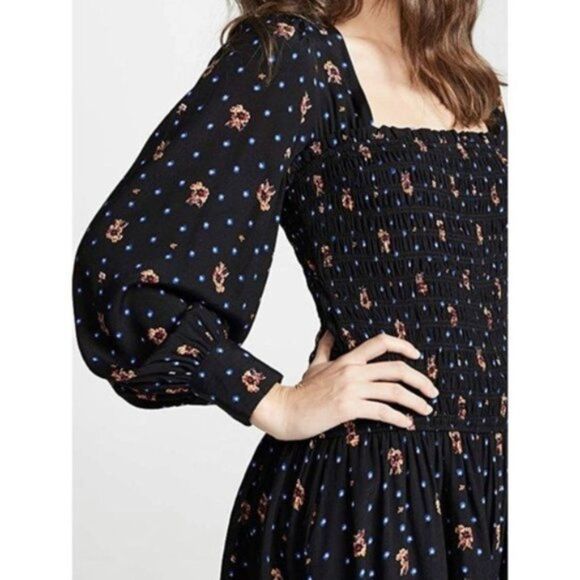 Free People Two Faces Long Sleeve Black Mini Dress Medium NWT - Picture 12 of 16